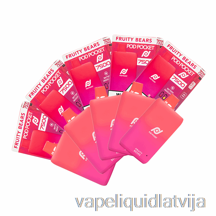 [10-pack] Pod Pocket 7500 Vienreizējās Lietošanas Vape šķidrums